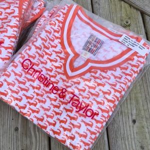 CHRISTINE & TAYLOR / Alligator Terry Tank Top - Orange / BRAND NEW IN PACKAGE!